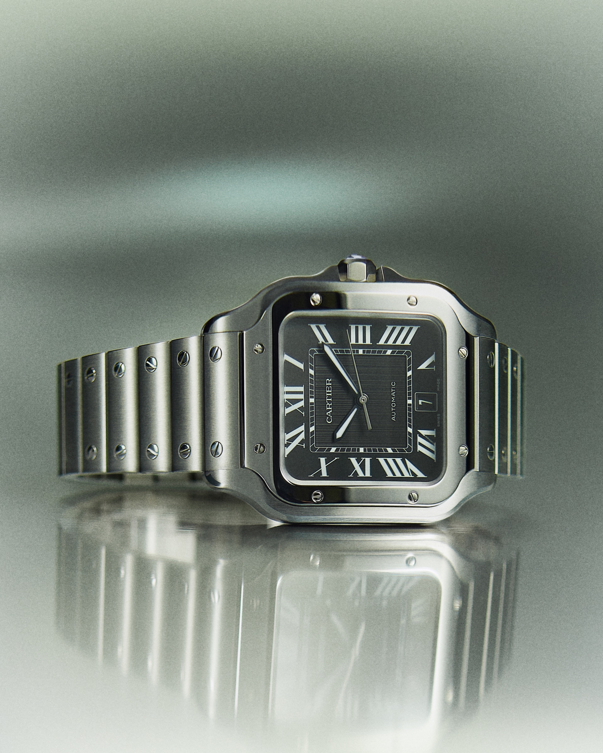Cartier Santos still-life campaign photographed by Valentin Abad. Image 1 of 6.