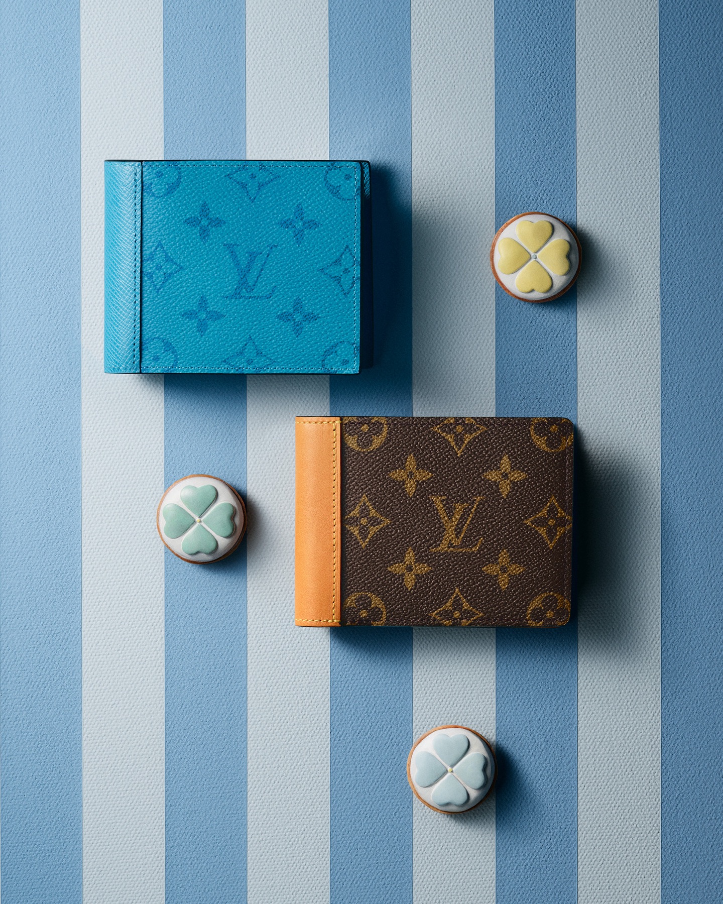 Luxury accessories and beauty still-life campaign photographed for Louis Vuitton Super Lucky Day. Image 7 of 11.